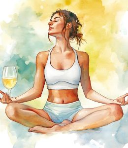 woman-practicing-yoga-with-glass-wine-her-hand_1282444-239222